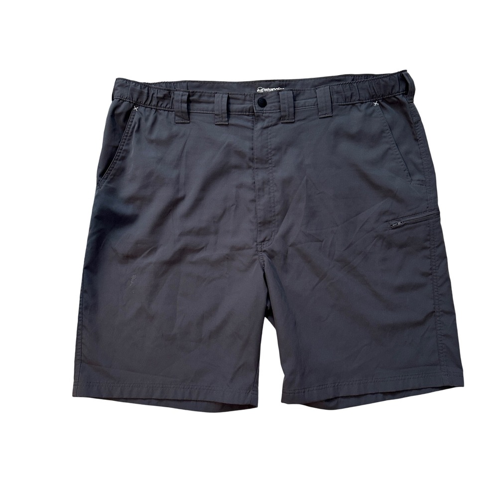 Wrangler Cargo Shorts Relaxed Fit Utility Hiking Travel Gray Men's Size 46